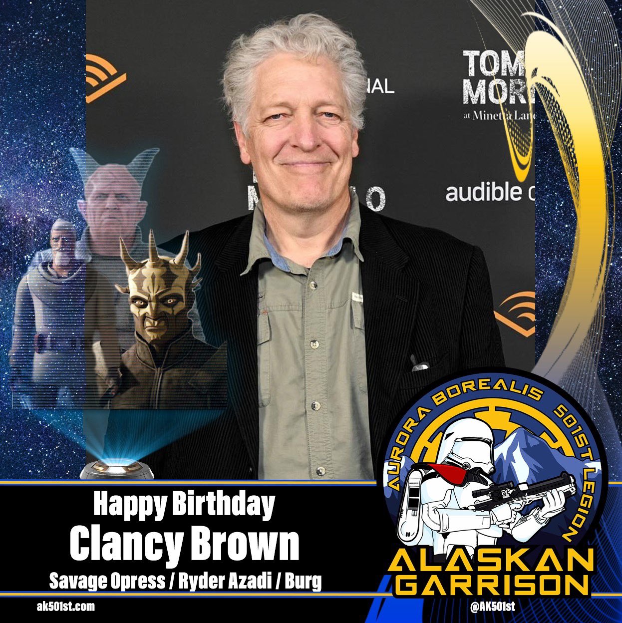 The Alaskan Garrison would like to wish Clancy Brown a very happy birthday!   