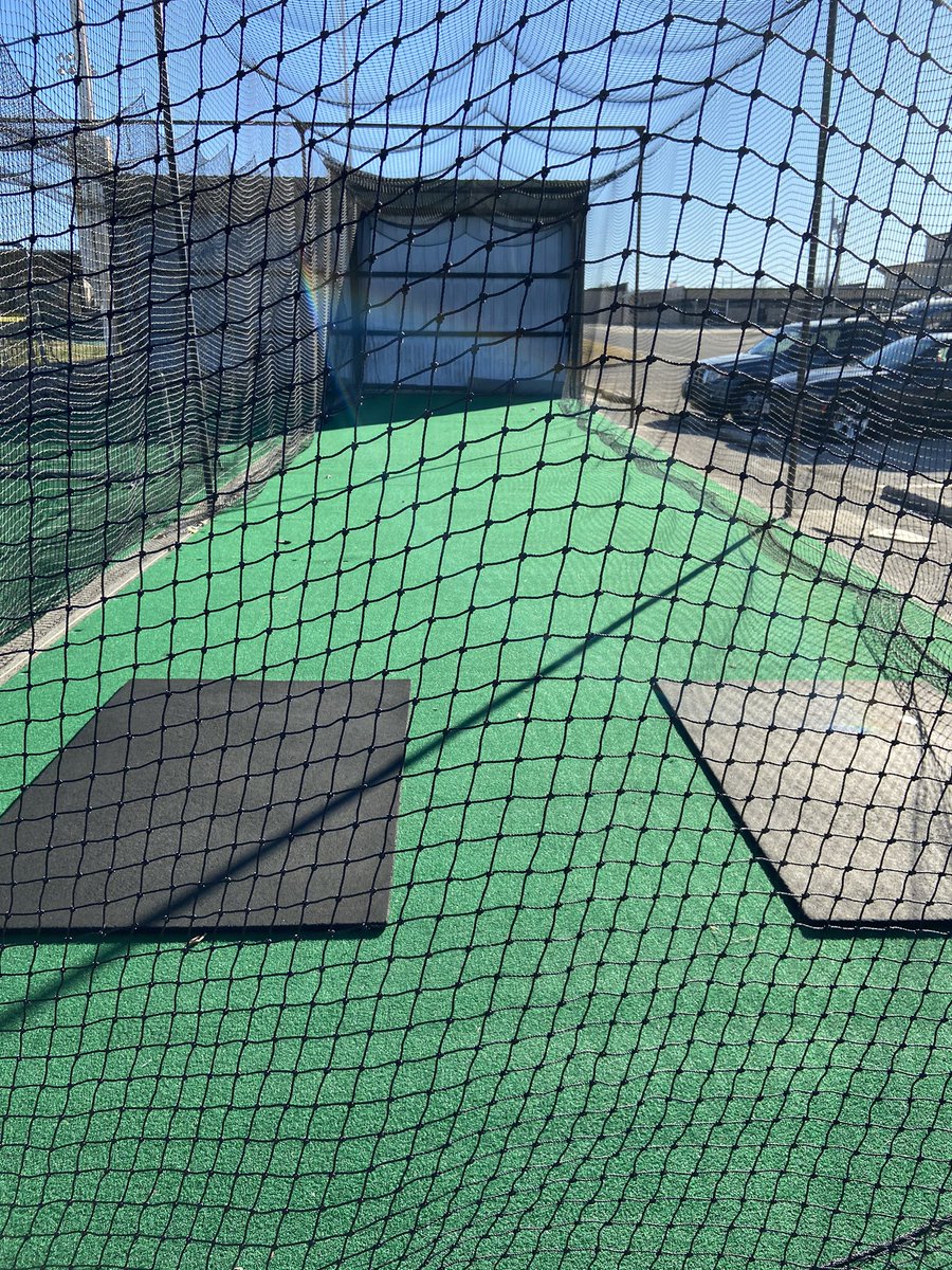 dustinyoung1213's tweet image. A huge thank you goes out to Jeff Morgan and our maintenance staff for getting new carpet laid in our batting cages. A huge thank you to the donors that made it happen as well!