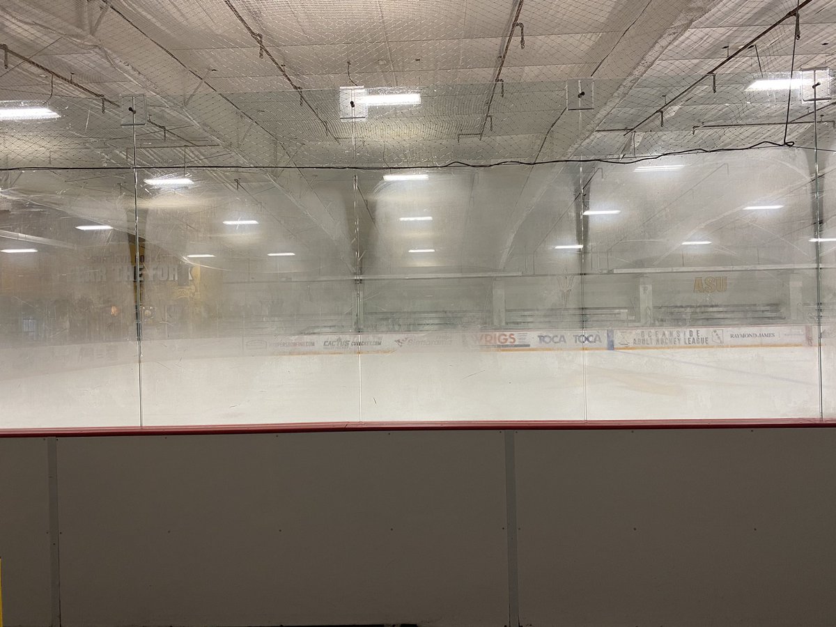 icetimesw's tweet photo. 68 degrees and sunny outside... and a @942Crew @SunDevilHockey “White Out” inside @OceansideIce @SunDevilHockey vs @mtuhky ready for matinee hockey! #DestinationDetroit https://t.co/CtXpqQ89w3