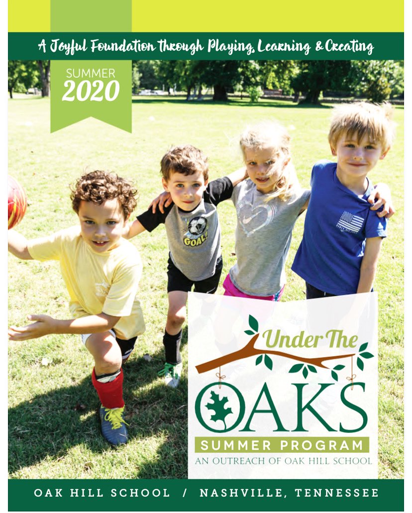 OHSUnderTheOaks's tweet photo. ✴️Attention✴️ Registration opens this Saturday!!! 🤗We hope you had a lovely winter break and cannot wait to see you this summer!!! 🎨🥋⚽️🧁Check out the link in our bio for the brochure 🔝 #summercamp #nashvillesummercamps @OakHillSchoolTN https://t.co/Rqmf4HMrVR