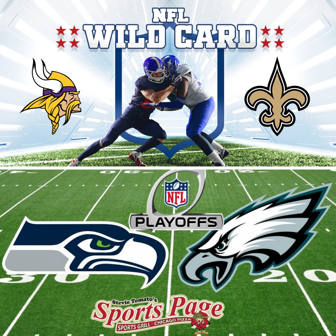Todays Playoff Games
Sunday January 5th, 2020
Vikings vs. Saints 1:05pm
Seahawks vs. Eagles 4:40pm
#NFLPlayoffs #Seahawks #Eagles #Vikings #Saints #stevietomatos #bestsportsbar #naplesfl