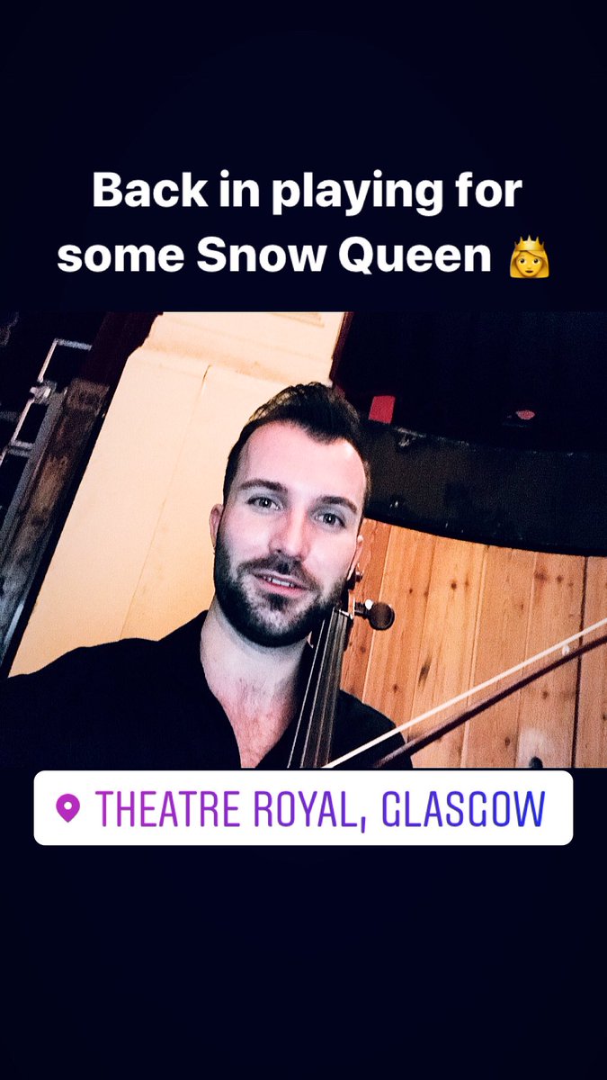 Back in today playing @scottishballet  #sbsnowqueen a brilliant score to play! 🤗