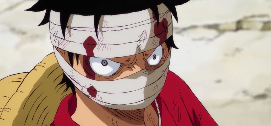 Bandaged luffy hits different. 