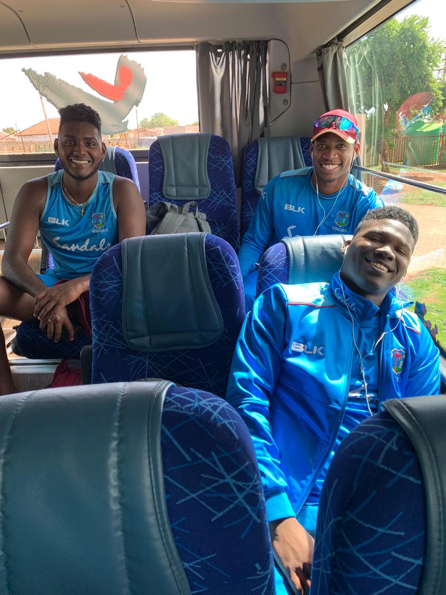 windiescricket's tweet photo. WI U 19 boys have landed safely and have already finished their 1st training session in South Africa. Good luck boys! #WIUnder19 #CWC20 https://t.co/InoHKKYDny