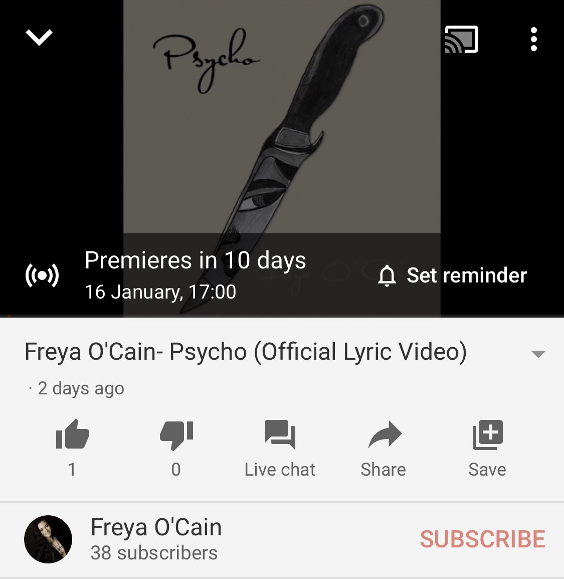 freyaocain's tweet photo. The official lyric video is out January 16th at 5pm GMT. Click the link to join the chat and set a reminder now. F
https://t.co/r9tl0OAPx7 https://t.co/7ddJv16agb