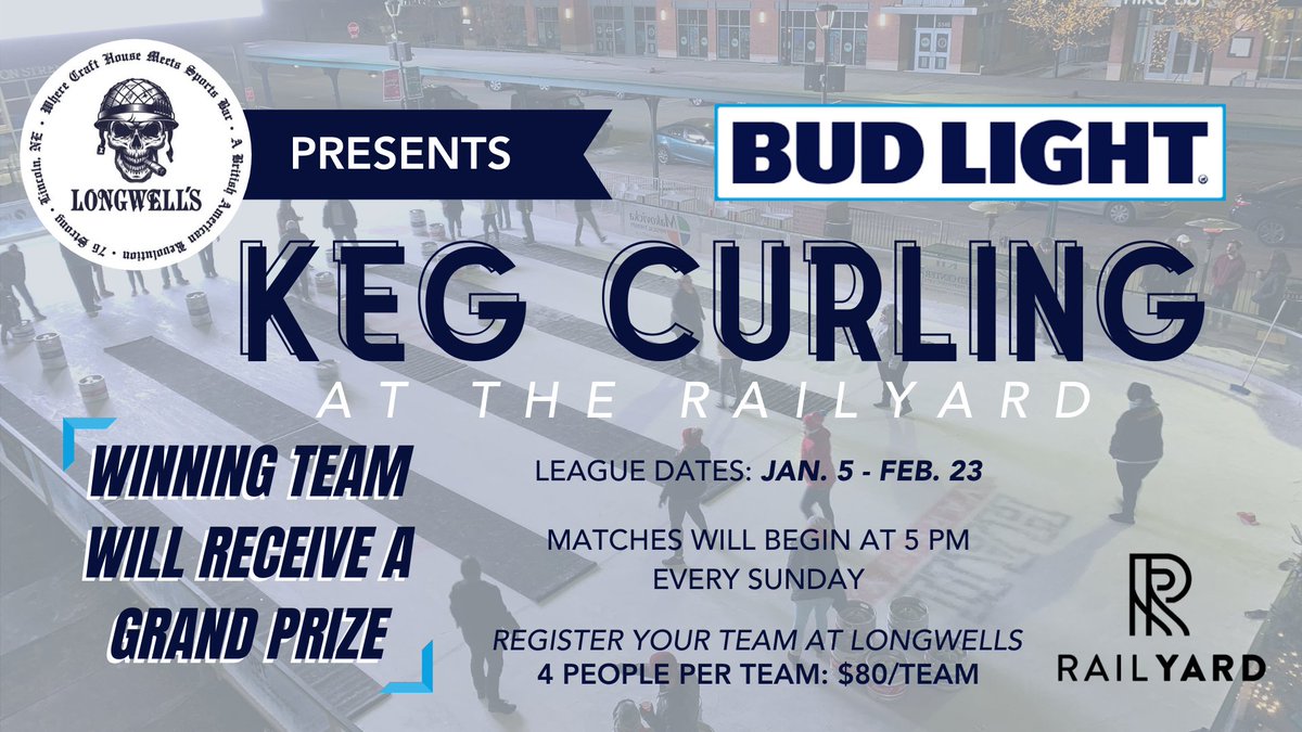 Bud Light #KegCurling was so popular, we started a second league that starts tonight! Sign your team up by 4:00 PM in @Longwells. bit.ly/2tf5vmU