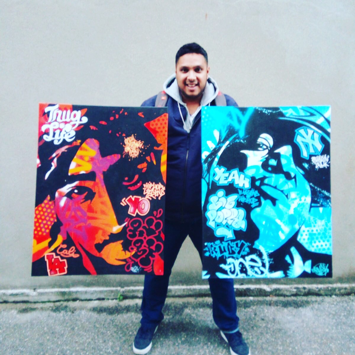 street art @rubeastyle toile pour <a href="/PushyMusic/">PushyMusic</a>