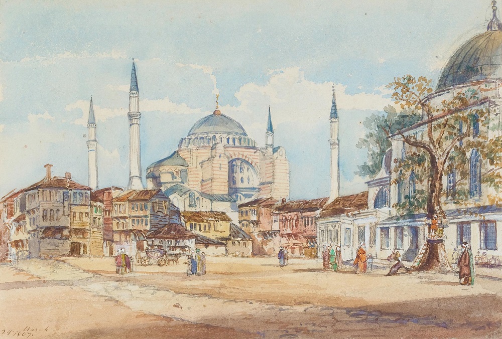 Храм святой софии в константинополе 19 век. Istanbul was once called constantinople. Османская империя султанахмет 3. Константинополь османская империя. Храм святой софии в константинополе.