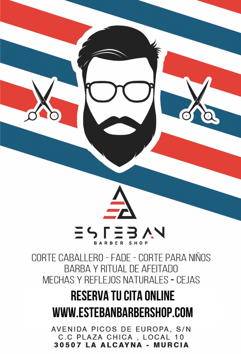 Esteban (@estebanhair) on Twitter photo Visita estebanbarbershop.com 💇🏻♂️FOLLOW -> <a href="/estebanbarbersh/">💈Esteban Barber Shop 💈</a> 💈PLAZA CHICA LA ALCAYNA - MOLINA DE SEGURA ☎️622175454 ☎️
•REDES INSTAGRAM.com/estebanbarbers… facebook.com/Esteban-Barber… UBICACIÓN -> goo.gl/maps/LT3BdQfWc… #murcia #molinadesegura #laalcayna #barber #barberia Visita estebanbarbershop.com 💇🏻♂️FOLLOW -> <a href="/estebanbarbersh/">💈Esteban Barber Shop 💈</a> 💈PLAZA CHICA LA ALCAYNA - MOLINA DE SEGURA ☎️622175454 ☎️
•REDES INSTAGRAM.com/estebanbarbers… facebook.com/Esteban-Barber… UBICACIÓN -> goo.gl/maps/LT3BdQfWc… #murcia #molinadesegura #laalcayna #barber #barberia