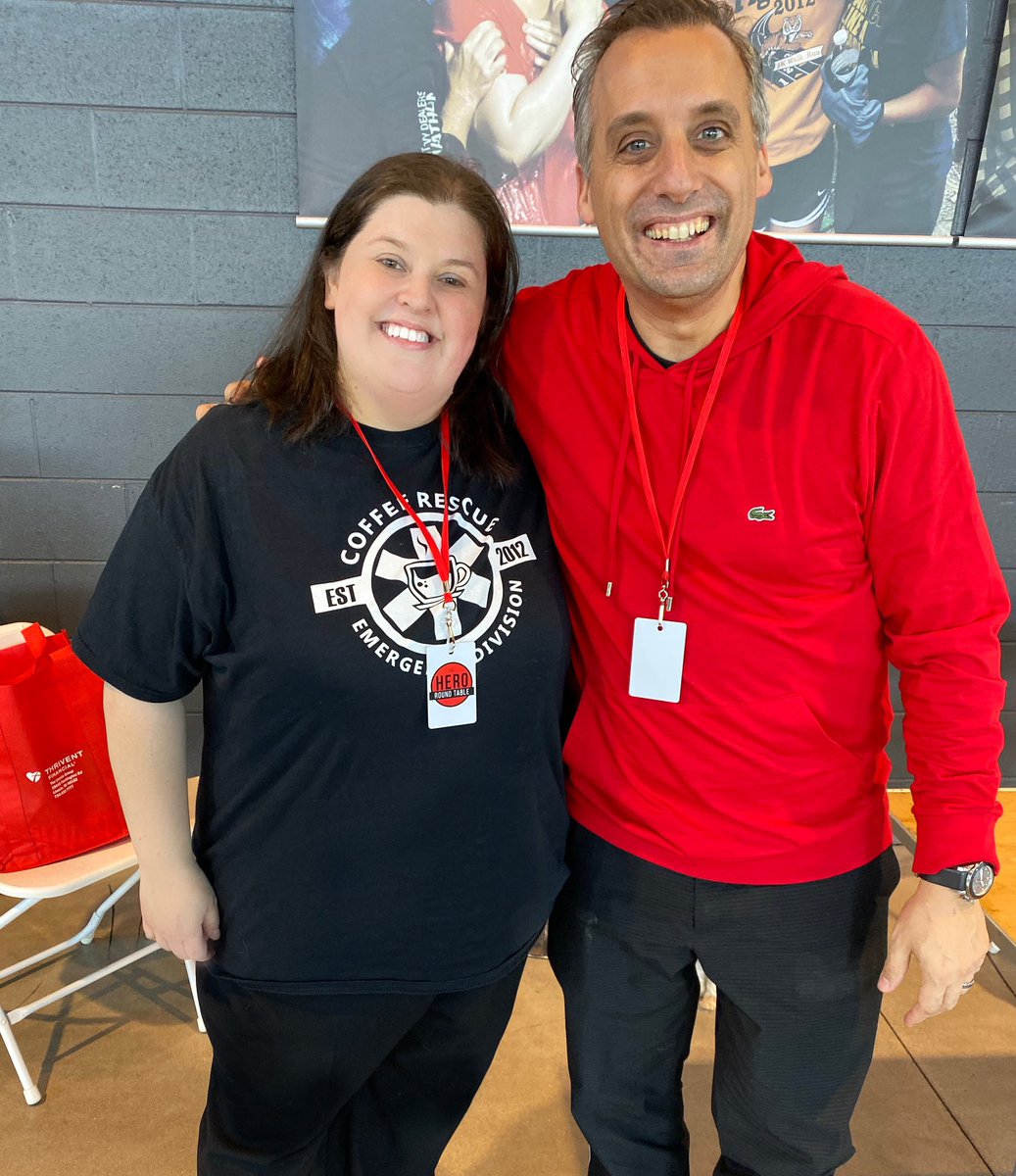 j0brock1's tweet photo. Iโd love to supply free coffee for you again, Joe, if you and the guys are interested! See you next Thursday from the front row at @VanAndelArena - Iโll be sporting my #HeroRT t-shirt! #BeMoreThanABystander https://t.co/qU7NUNxMz5