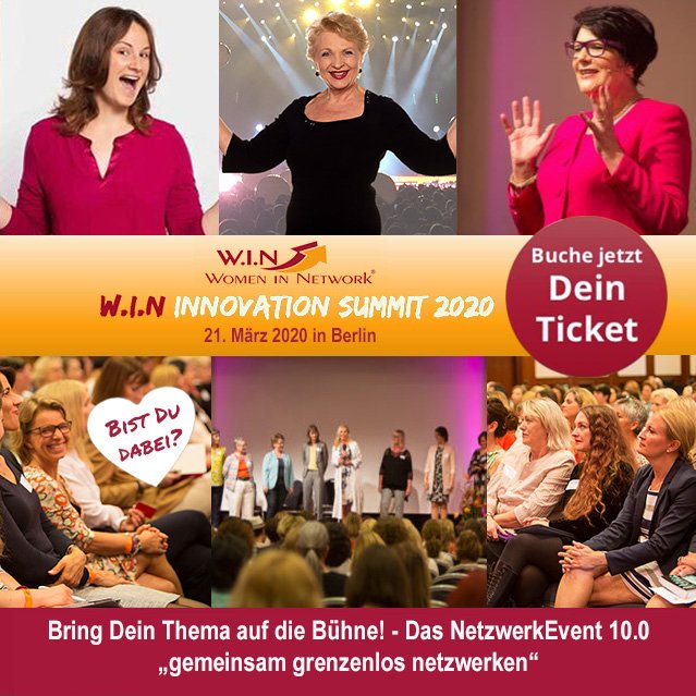 ChristaSchaefer's tweet photo. Und bald ist es soweit, jetzt Ticket buchen. Wer möchte? Gerne bei mir melden ... #winsummit @winwomennetwork https://t.co/zSHsETk0dC