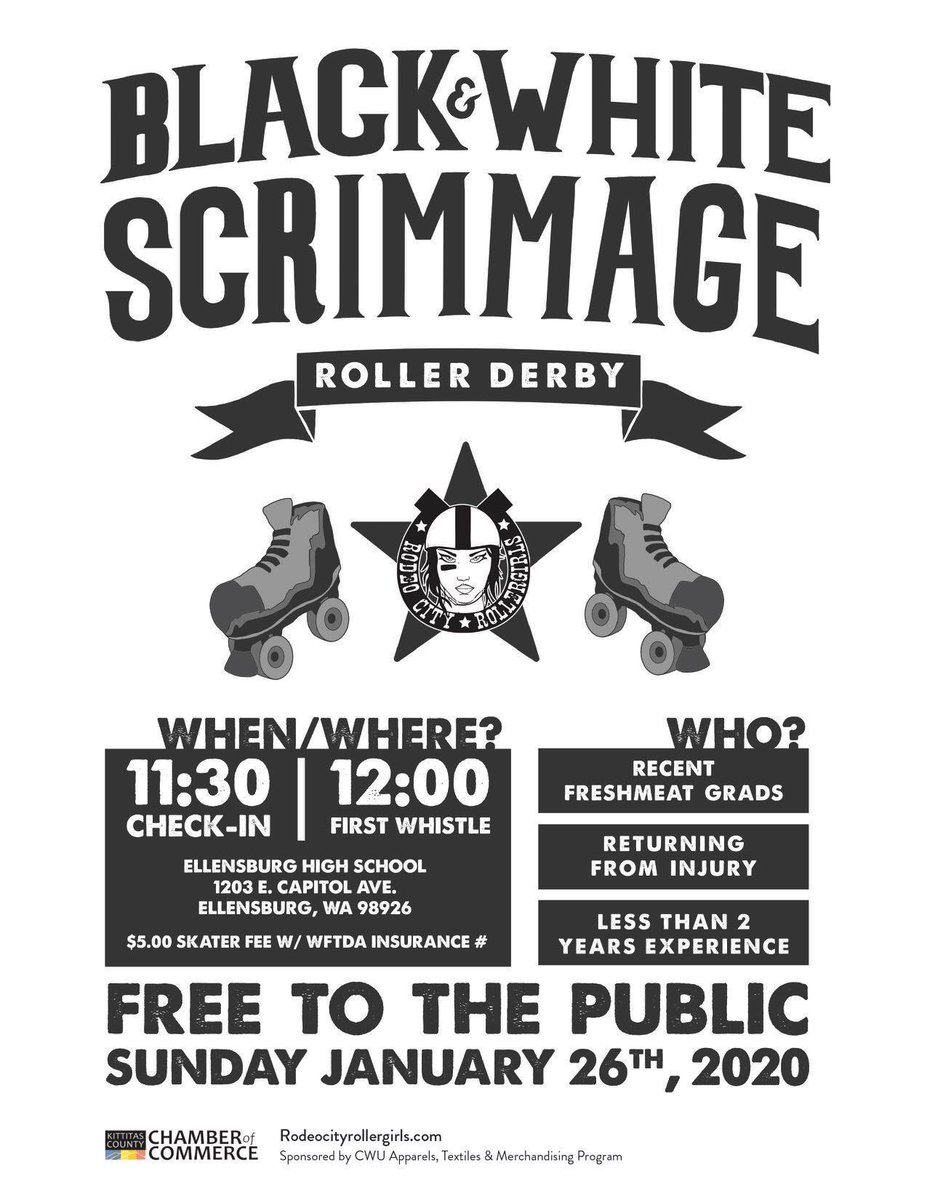 RodeoCityRoller's tweet photo. Join us Jan. 26 for a new skater scrimmage! Free to watch. https://t.co/4JUiNEsygr