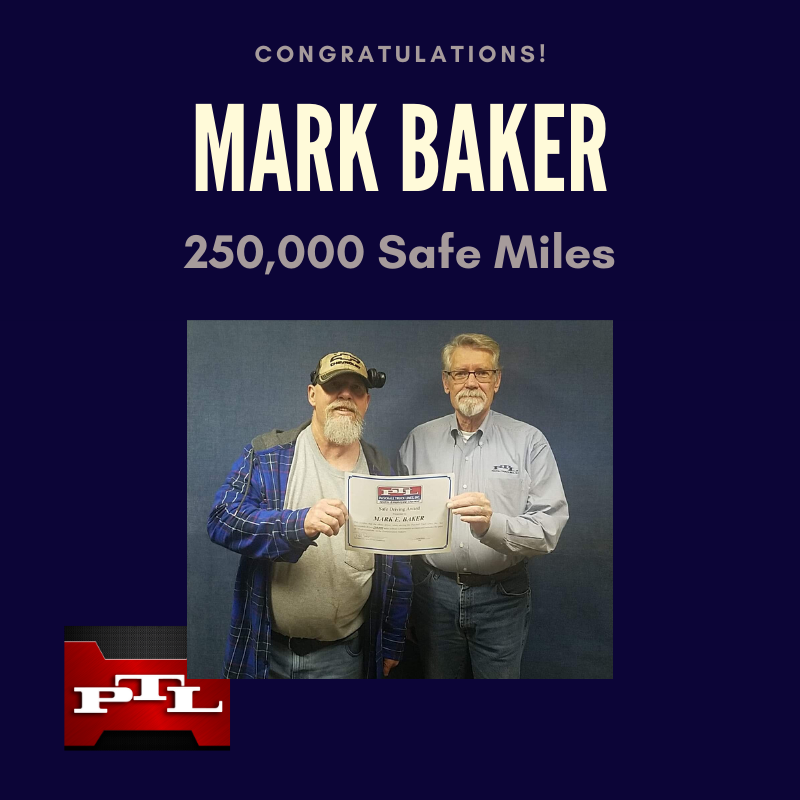 DriveforPTL's tweet photo. Our drivers are on FIRE getting these miles in and doing it safely! Way to go Mark! #safetydriven #driveforptl https://t.co/MyILMGO2SR