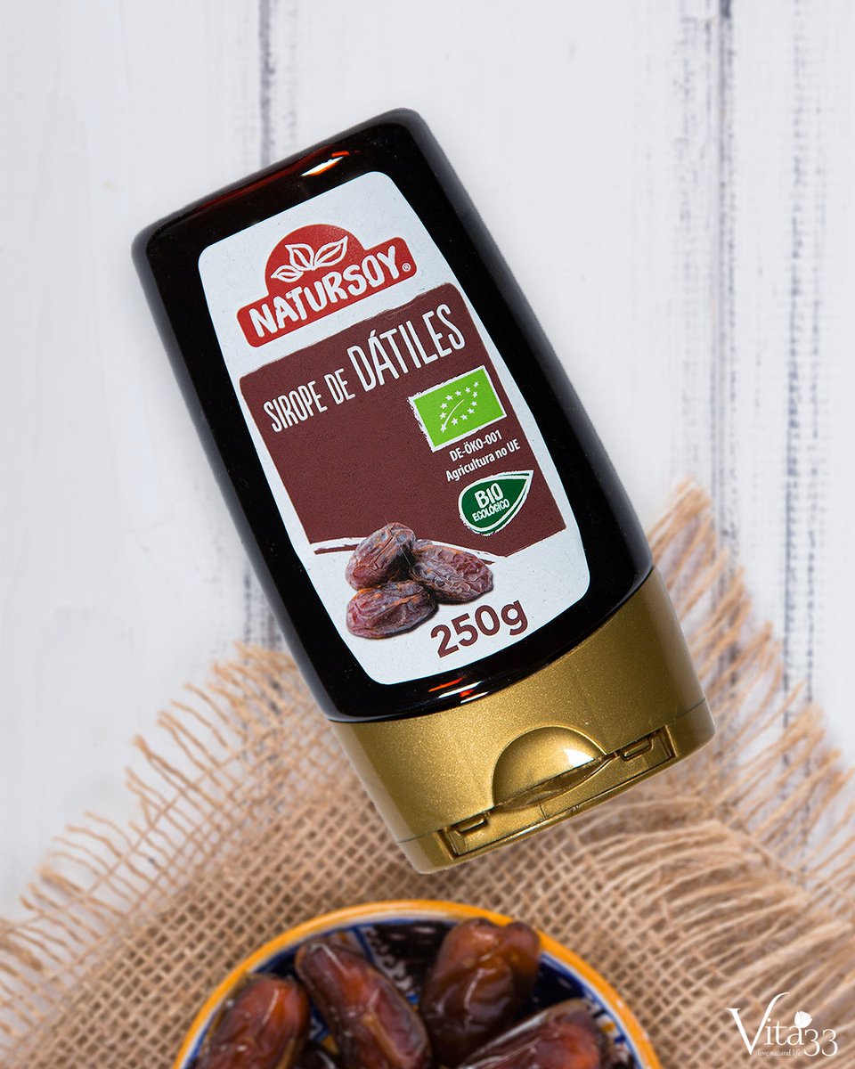 El sirope hecho con dátiles de Agricultura Ecológica de Natursoy es perfecto para endulzar tus platos
Contiene solo dátiles 🔝

vita33.com/natursoy-sirop…