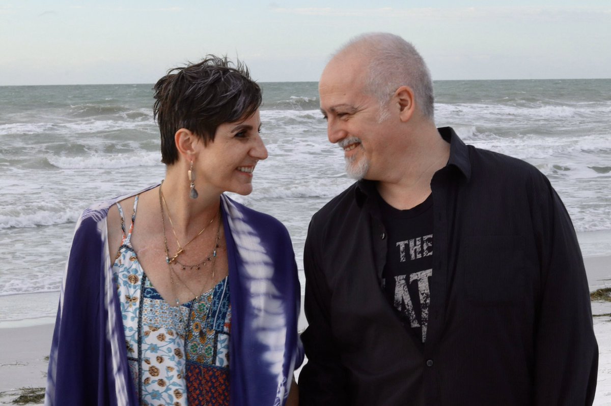 145.  @cincinnancy and me on the beach yesterday afternoon. Our daughter Ella took the pictures.