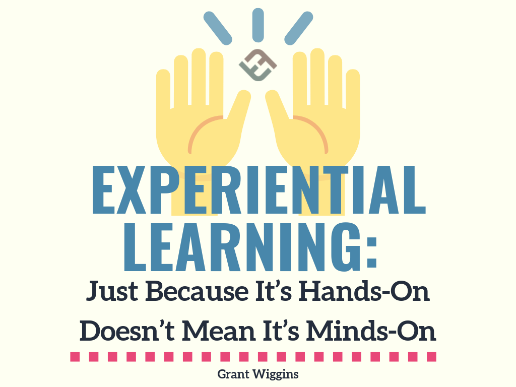 TeachThought's tweet photo. "Merely playing the game over and over need not cause understanding and transfer. It takes a deliberate processing of the game experience."

Experiential Learning: Hands-On Doesn't Mean It's Minds-On https://t.co/6ETRNTSVUo https://t.co/mSLDxP7It1