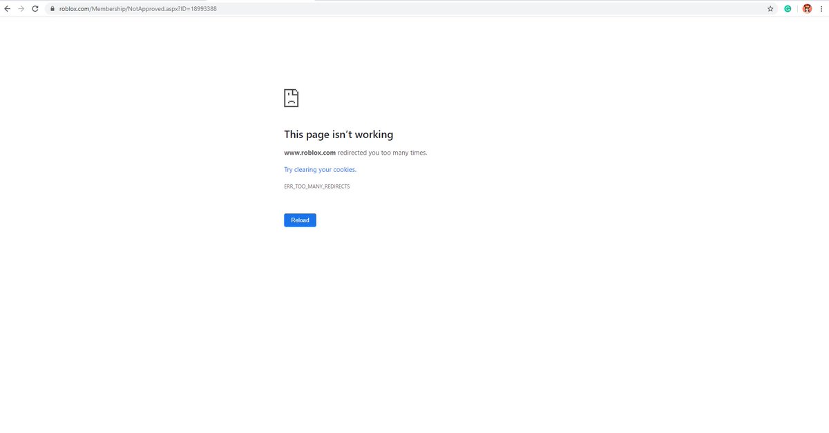 Devultra On Twitter A Developer Friend Of Mine Is Having Issues Logging Into Their Roblox Account When They Try To The Website Sends Them Into An Infinite 302 Redirect Between Roblox Com - roblox login in page unblockers