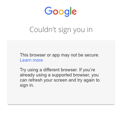 EdBellNZ's tweet photo. @FranzMessenger I am getting a notification from Google saying that I can no longer use Franz? https://t.co/rUpxPX62cm