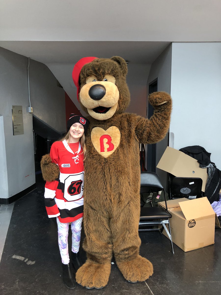 Getting ready for the teddy bear toss game...super excited #allconnected #telus @telus <a href="/Ottawa67sHockey/">Ottawa 67’s</a> <a href="/67sBoosterClub/">67's Booster Club</a> #noquit