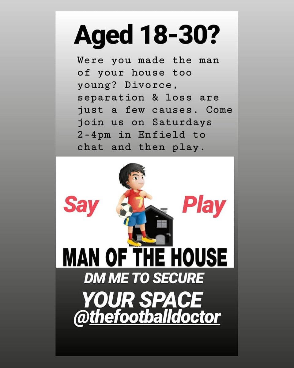 1footballdoctor's tweet photo. Spaces still available for what promises to be an unforgettable group workshop.
DM for more details
@WellbeingEduc @ChildWellness @MindCharity @YoungMindsUK @OmoniaYouthFC @Parikiaki @middxfa @HertfordshireFA @FA @LondonFA #everychildmatters
#say #play #heal #wellbeingpractice https://t.co/EAQrqxQGi5