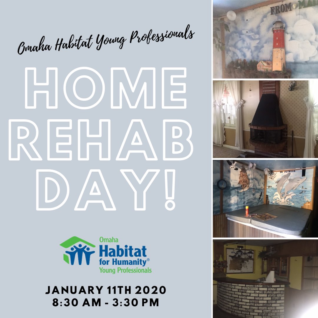 Join us on a rehab day next Saturday 1/11 to help turn this house into a home for its new owners! 🛠🏘❤️ #habitat402 #rehab #wedontcoast 

Register here! cerv.is/m?0119gbreMok