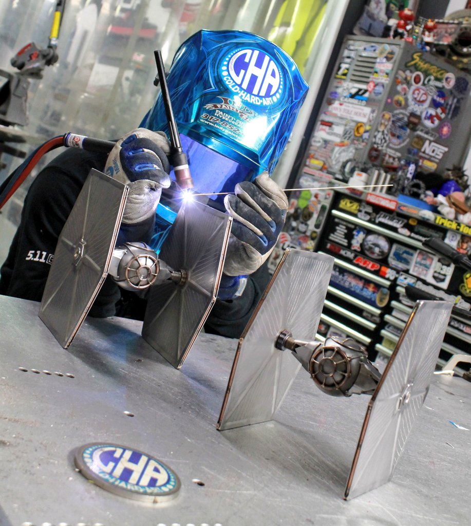 Two more #003 #004 <a href="/starwars/">Star Wars</a> #tiefighters <a href="/MillerWelders/">Miller Welders</a> <a href="/arczone/">Arc-Zone.com®</a> <a href="/tricktools/">Trick Tools</a> <a href="/StockCarSteel/">Stock Car Steel & Aluminum</a> <a href="/PFERD_NA/">PFERD North America</a> <a href="/CKWWInc/">CK Worldwide, Inc.</a> <a href="/PolenDesignsInc/">Polen Designs Inc.</a> <a href="/IndyPaintShop/">indy paint shop</a> #starwars #StarWarsRiseofSkywalker #space #art #welding #love #blue