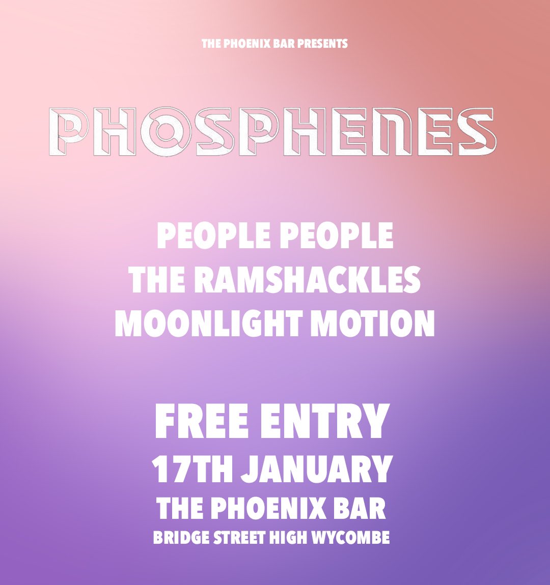 PhoenixBarHW's tweet photo. Our FREE ENTRY Friday night showcase is back on the 17th with @Phosphenesuk! 🔥
Support from People People, The Ramshackles, and @MNLGHTMTN 🕺🏻

https://t.co/vZfJqRcYH8 https://t.co/rDCRcrtPV9