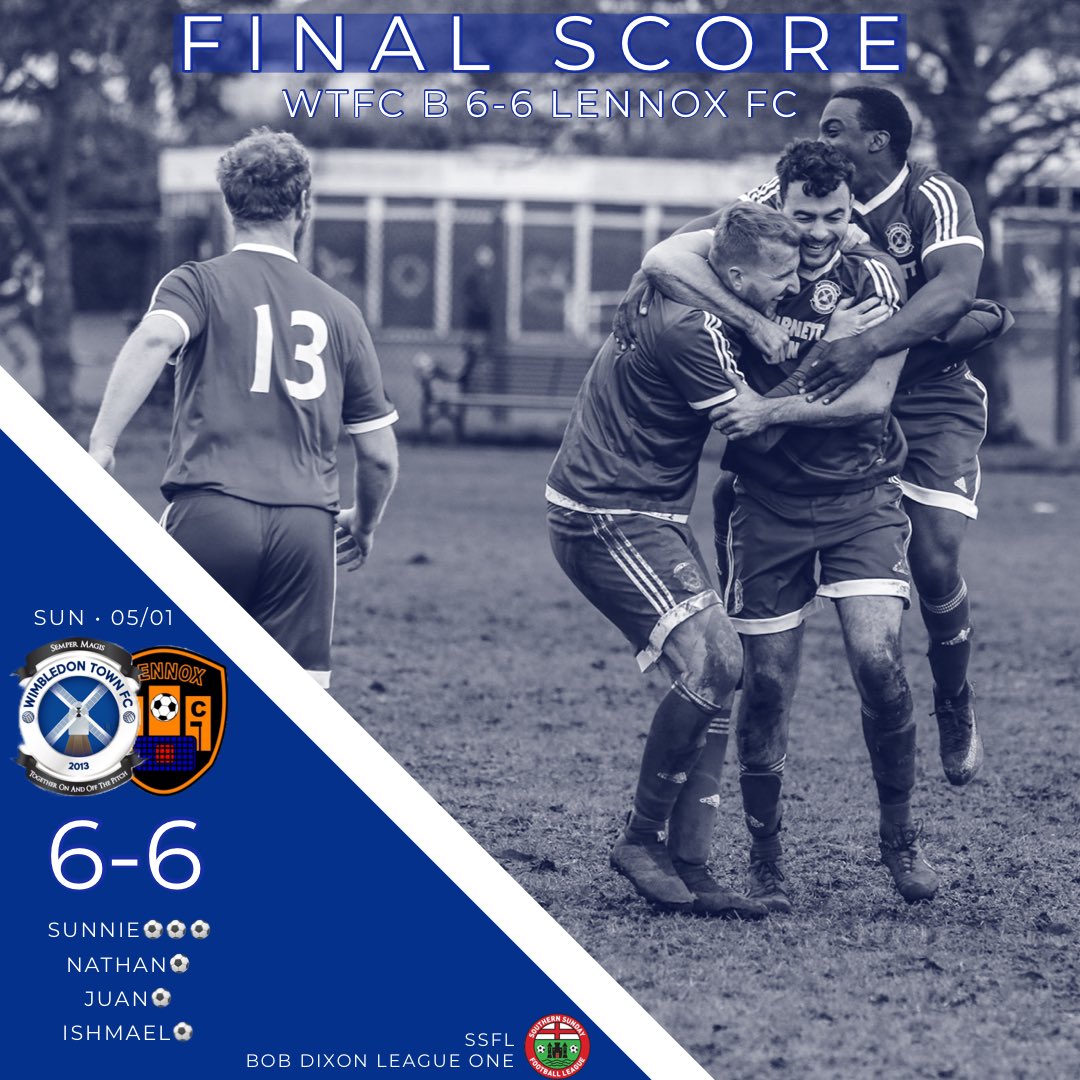 A very entraining game to watch! Well done to <a href="/LennoxFC/">Lennox FC</a> for coming back from 3-0 down 👏🏻

A lot of positives to take from today and hopefully into our next game! 💪🏻