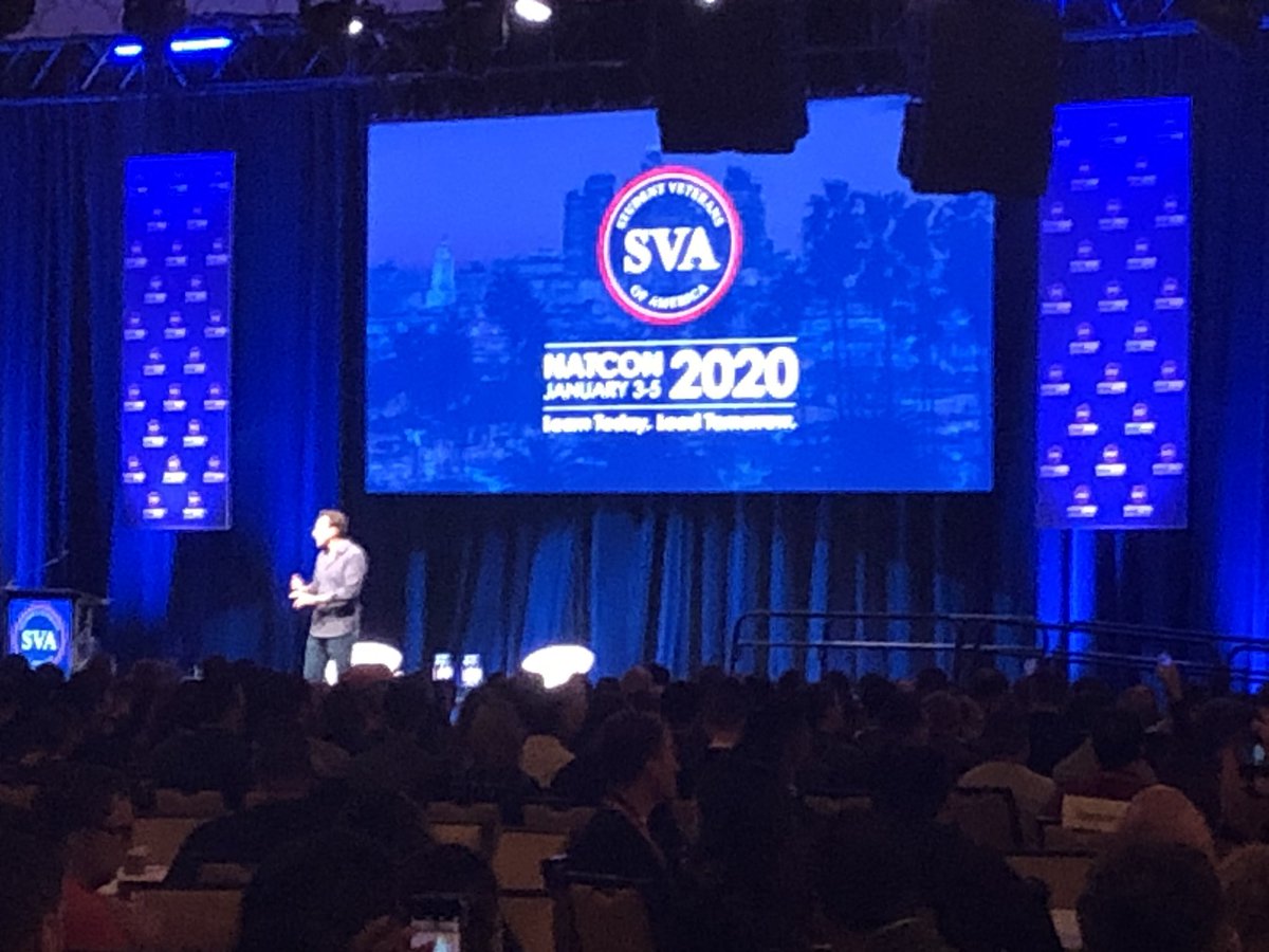 VetsAtDU's tweet photo. So proud to represent @UofDenver at #NatCon2020 the largest gathering of veterans in the U.S. Great talk from @simonsinek this morning. Thank you for a great and educational weekend @studentvets! https://t.co/p2nYWTLTku