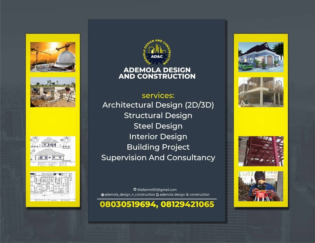 Ademola58389927's tweet image. Holiday Is over.....we are. Here again this year to serve you better.....wish u a wonderful week ahead ADEMOLA DESIGN AND CONSTRUCTION