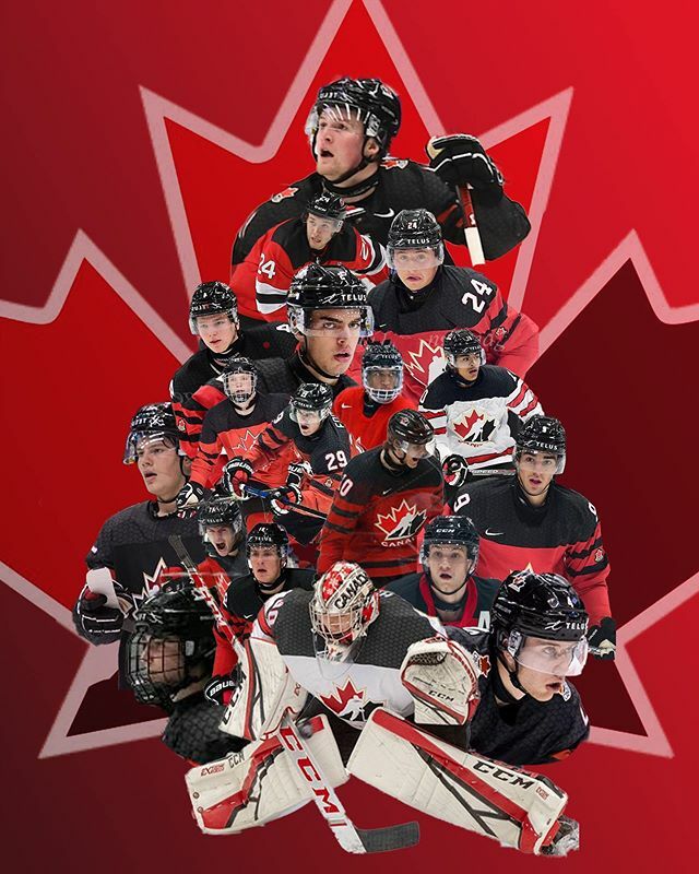 I can’t be at the big game today in the Czech Republic, so I figured I’d show my support by throwing a little something through together for Team Canada’s World Junior team in photoshop. Go Canada Go! #teamcanada #2020worldjuniorhockeychampionship  #hockeycanada #canadahockey