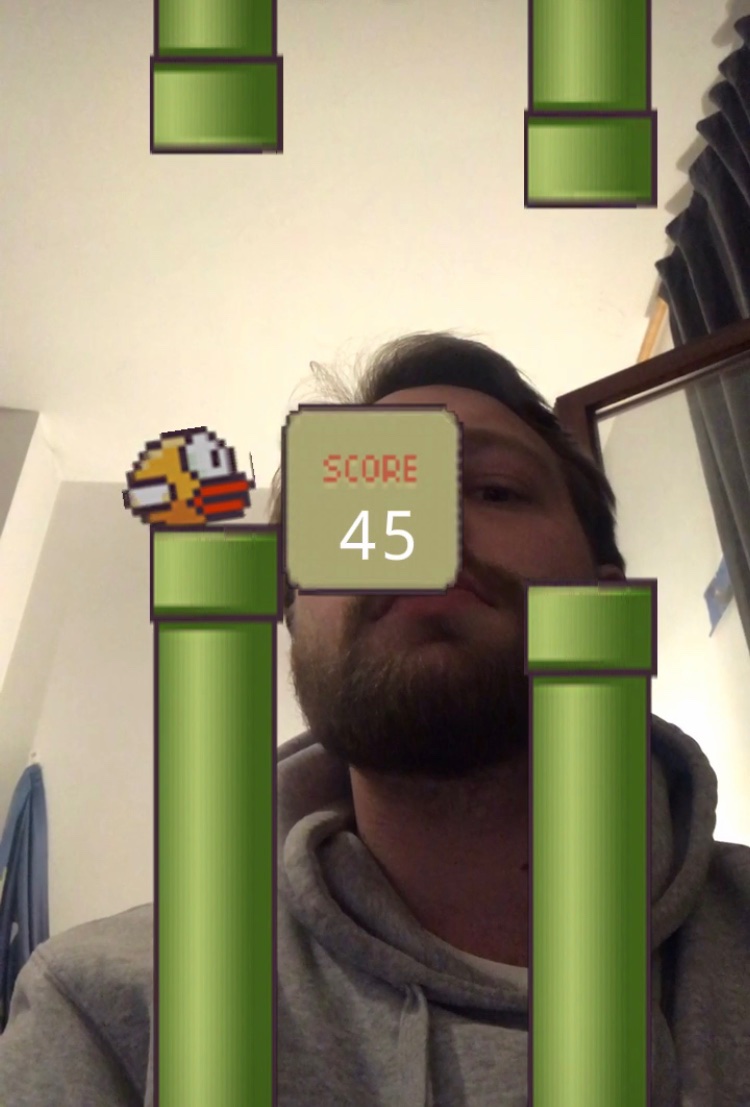 HiddeMartin's tweet photo. Net 45 gehaald op insta-flappy bird https://t.co/SdUXjiTf8u