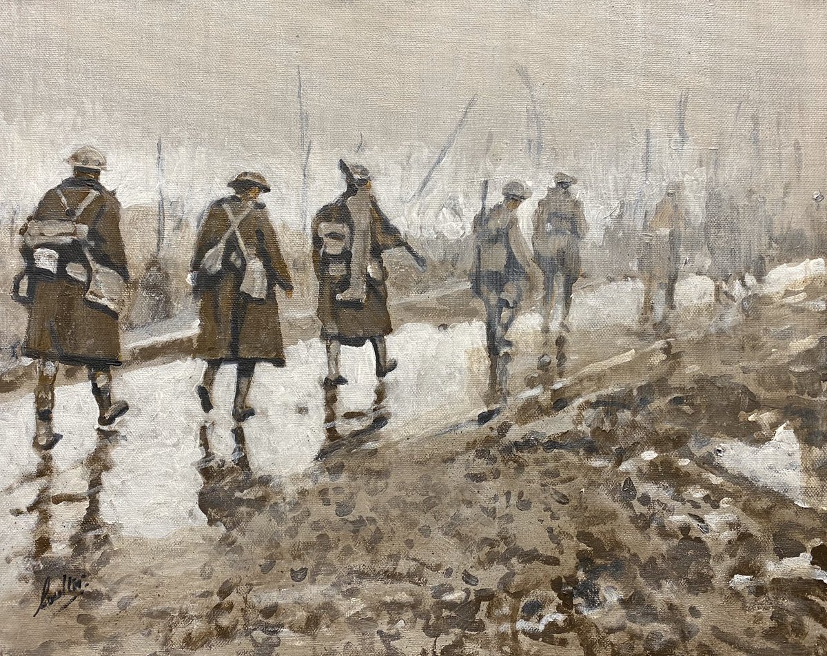 Another powerful painting from Dave Coulters WW1 Series.

#davecoulter #manchesterart #powerfulart #warart #warpainting #militarypainting #ww1 #ww1history #atmosphericpainting #ww1collector #northernart #monotonepainting #militarycollector #theartofwar #davidcoulter #newpaintings