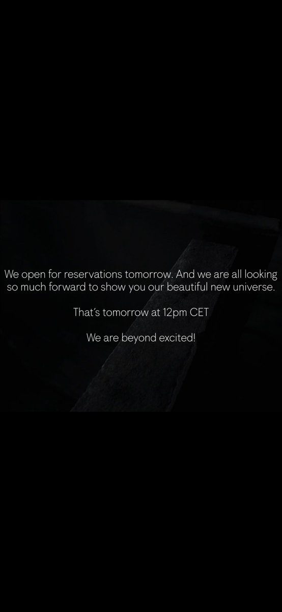 Our new universe is coming together. And tomorrow we are taking reservations again! 🎉