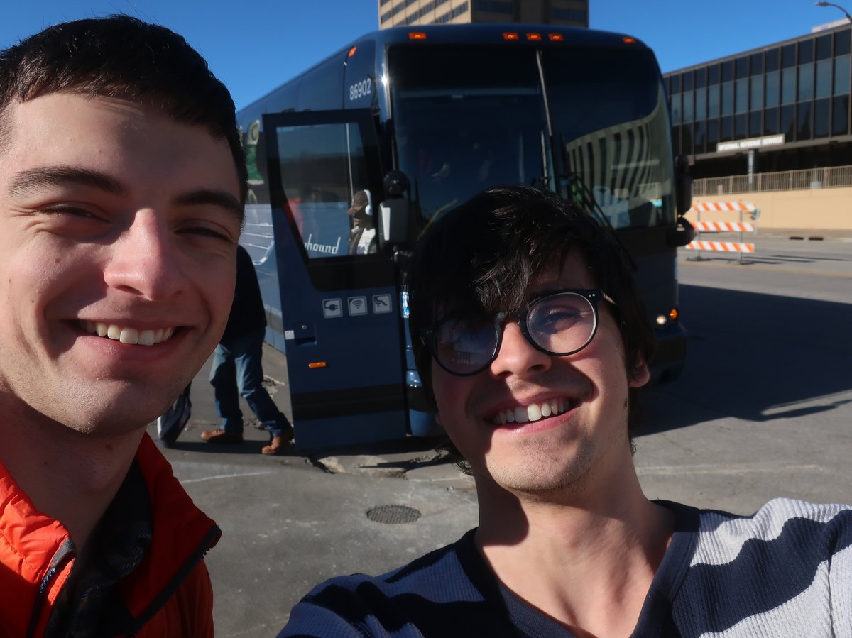 The supposed zero-minute stop at Topeka turned into a 20-minute rest break. Man, if you thought Kansas City was dead, Topeka was DEEEEAAAAADDDDDDDDD.Also, its Greyhound station is closed on weekends. Great.