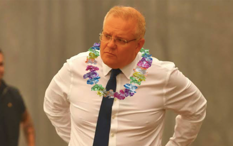 BetootaAdvocate's tweet photo. Distraught Prime Minister Wondering If Anyone Will Ask Him How Hawaii Was: https://t.co/aryWJXnEQ6 https://t.co/6Xgfybeewf