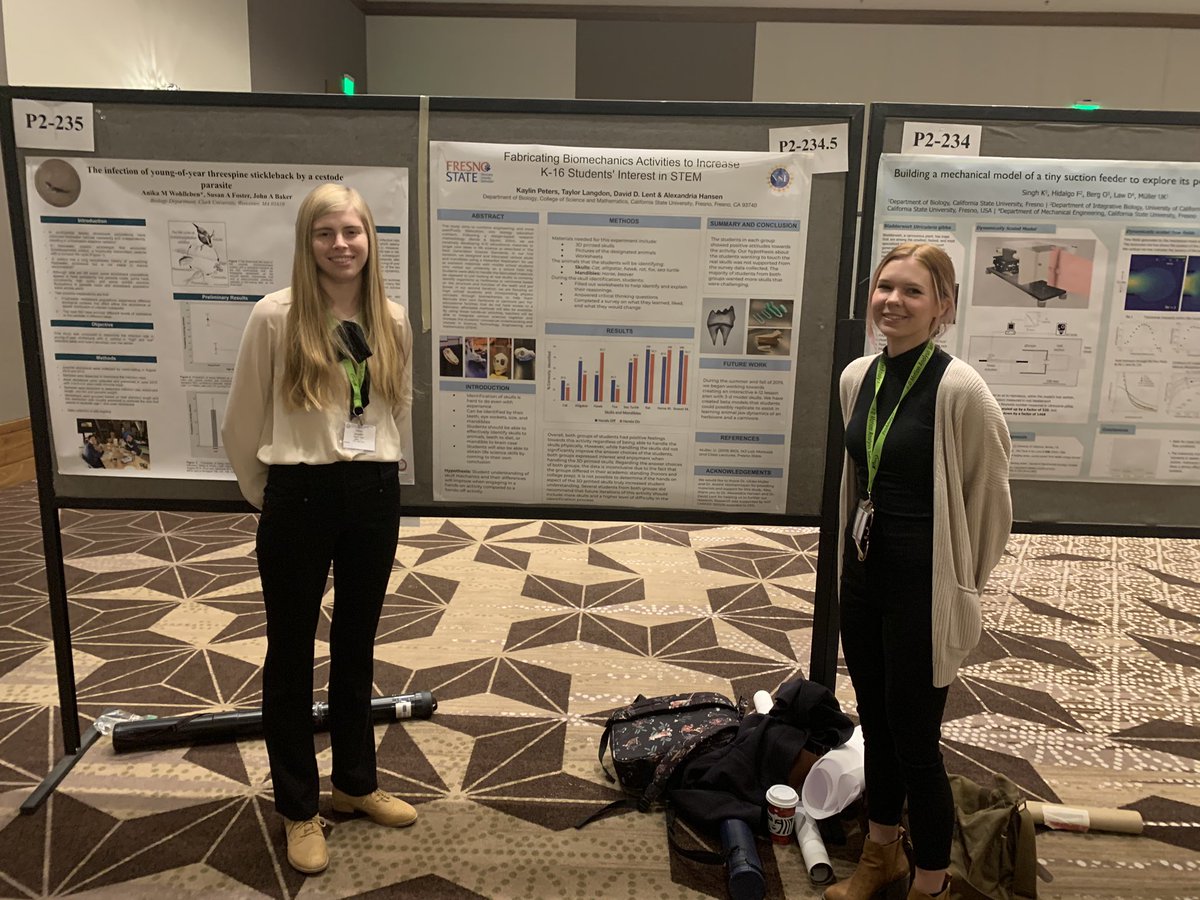 Come check out our posters on bioinspiration and fabrication in education at #SICB2020, happening now!! #MakerEd
