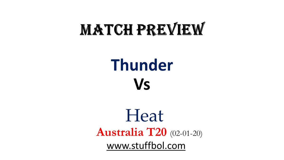 StuffBol's tweet photo. Click the link here --> https://t.co/SWijr27afg <--
For Match Preview of Sydney Thunder Vs Brisbane Heat
#BBL #BBL09 #ThunderNation #BringTheHeat #ThunderVHeat #STvBH #STvsBH #BHvST #BHvsST https://t.co/gJHZzGd9hX