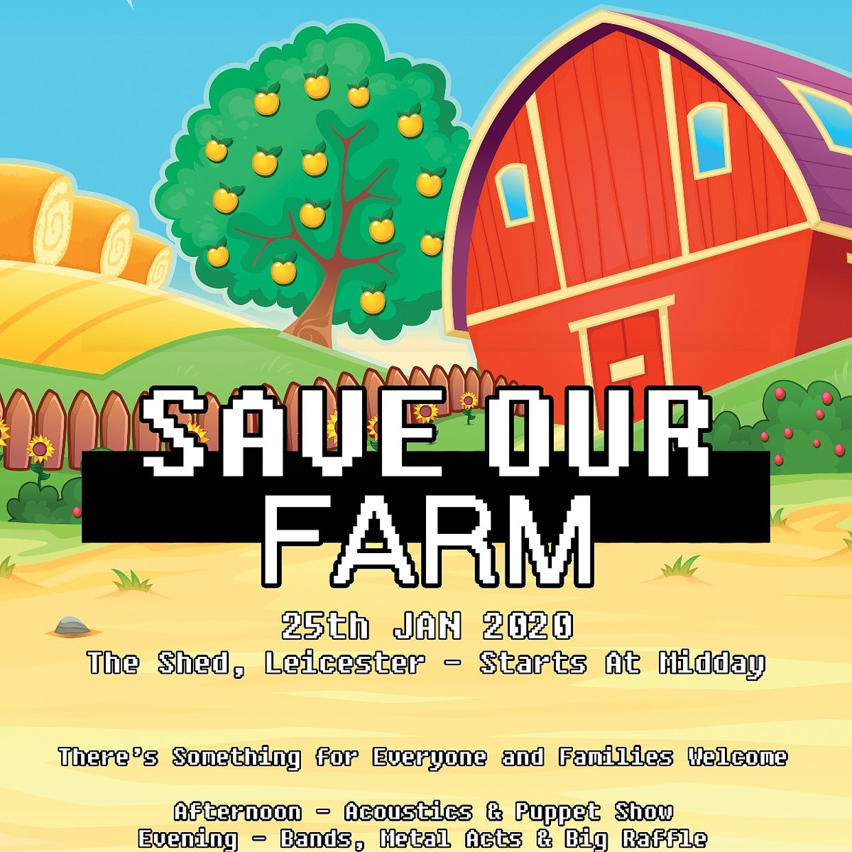 Save the date 25th Jan <a href="/getintheshed94/">The Shed</a>, Yeoman St, Leicester from midday onwards for our Save Our Farm fundraising gig...Donations on the door, also Big Raffle. Acoustic acts bands and a puppet show. Families welcome daytime and then ages 14+ after 7pm..👇 facebook.com/events/s/gorse…