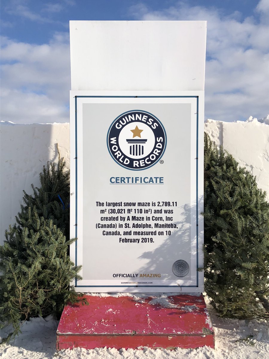 MichelleSSacco's tweet photo. Snow Days = Snow Maze. Great day for some adventure and a sleigh ride. Can’t believe this record holding attraction isn’t a check in point for the #Explore150 APP! #ExploreManitoba #Manitoba150 https://t.co/NqUwExEqrf