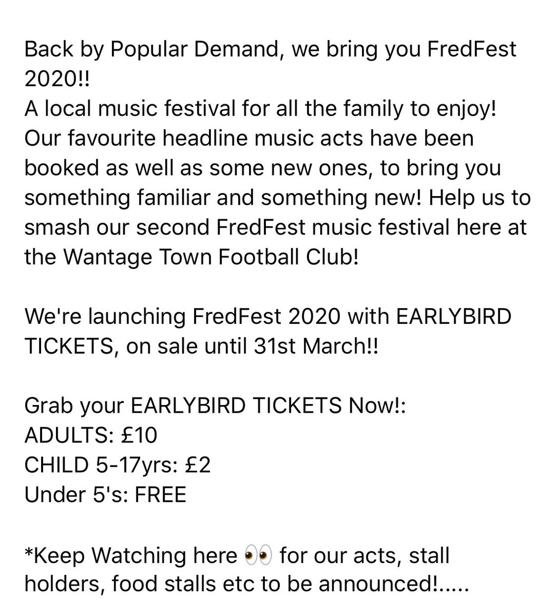 FredFestWantage's tweet photo. https://t.co/XXBCPOsA8U