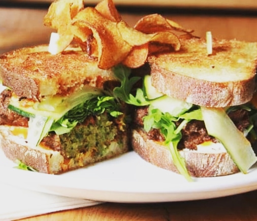 Yumm... This is our falafel and tzatziki sandwich. 

#Denver #MileHigh #5280Eats #HealthyEats #Delicious #Yum