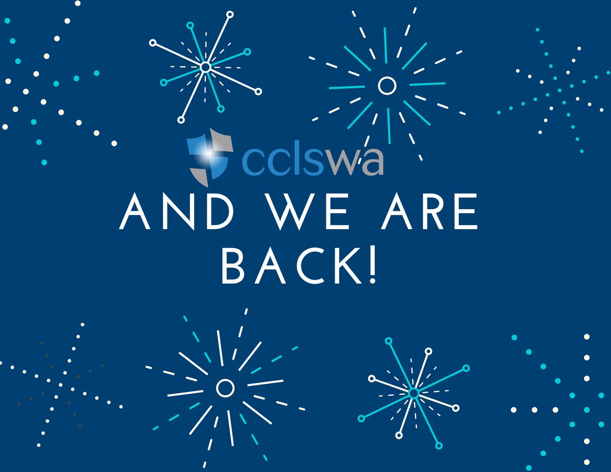 CCLSWA reopens today after the festive break. Did you survive the silly season? Call us on (08 )9221 7066 for free legal advice.