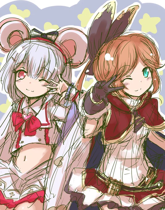 ビッキィ&クラリスちゃん。 