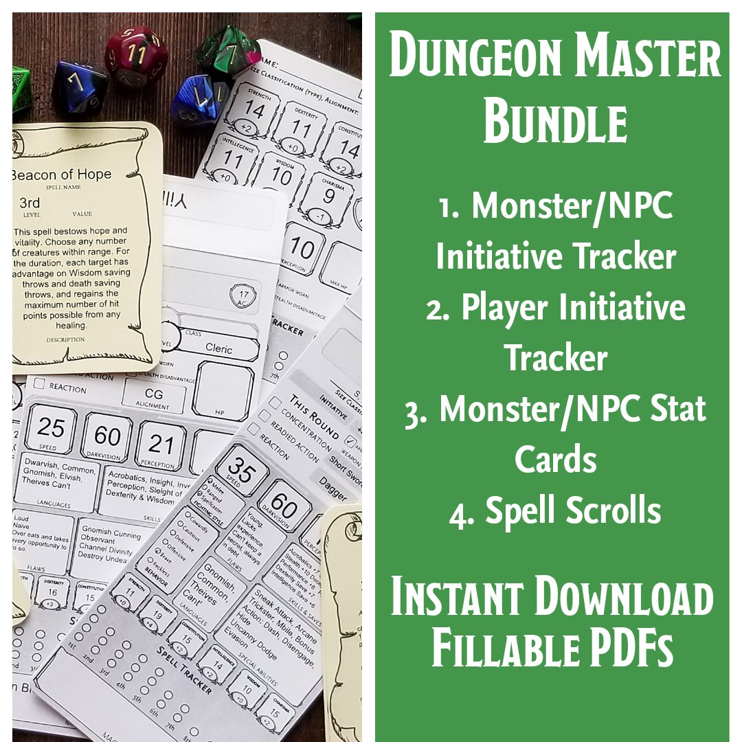 theorderlyowl's tweet image. Shop Update!!! New PDFs and Bundles now available. As well as new Wet/Dry erase inserts for journals!
etsy.com/shop/theorderl…

Visit our shop for journals and accessories for players and game masters alike! 
#dnd #pdf #fillable #charactersheet #dnd5e #penandpaper #d20 #campaign