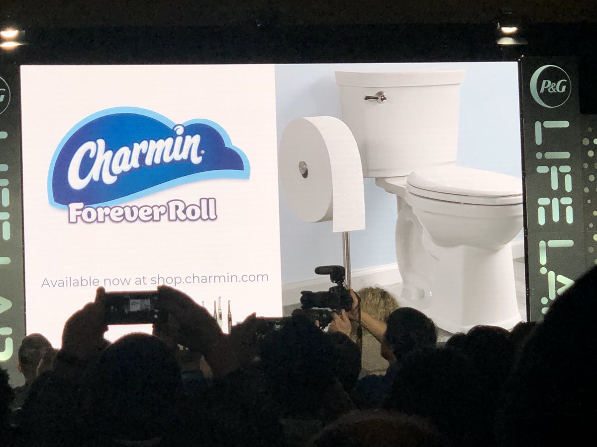 francieblack's tweet photo. @P&G @Charmin announces #foreverroll when #onthelu don’t get stranded #CES2020 given the rollbot paper fetcher is in research phase https://t.co/PX5VXO5U0R