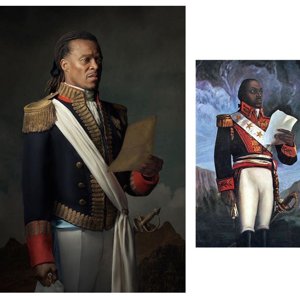 Haititempo's tweet image. Ansyen foutbolè Neèlandè Edgard Davids  🇳🇱 rann yon vibran omaj a Toussaint L’ouverture 🇭🇹 pou kontribisyon li nan abolisyon esklavaj e pou wòl li nan revolisyon Ayisyen an.

📸 Gemmy Woud-Binnendijk