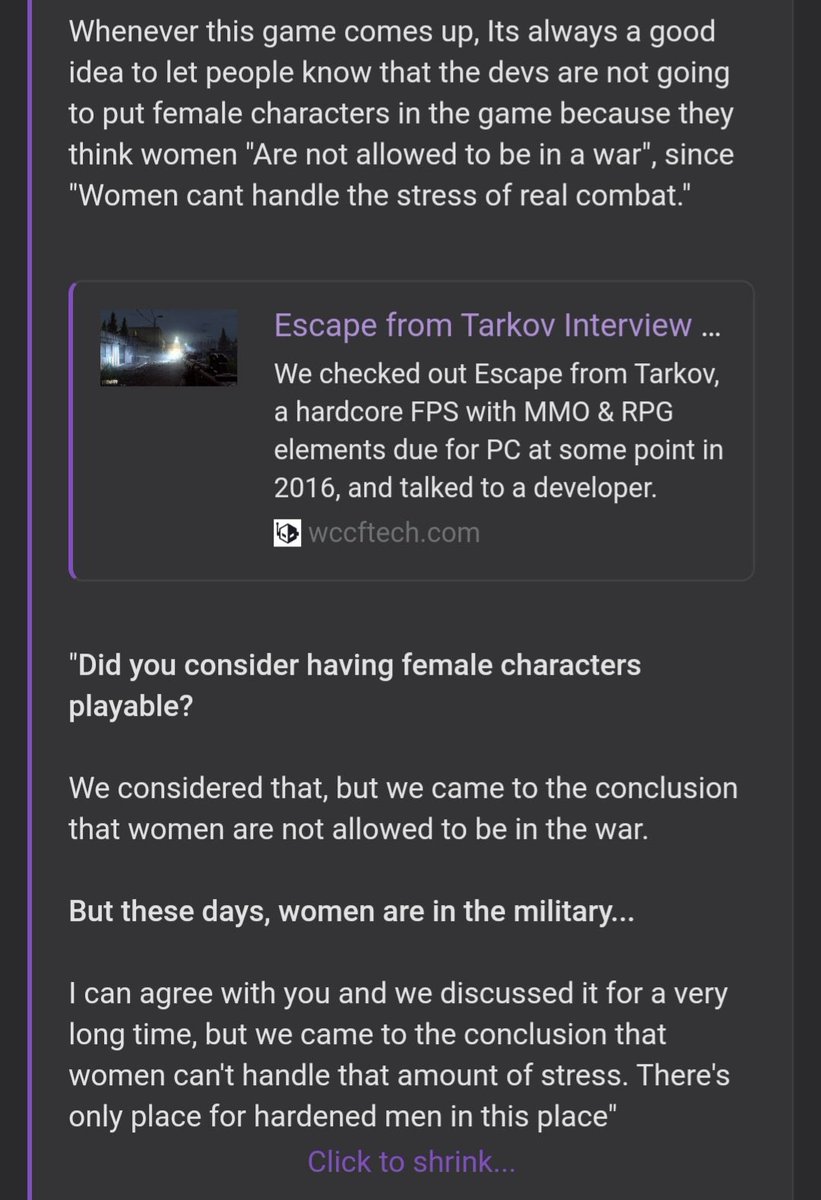 Yeah, fuck Escape from Tarkov. What utter garbage.