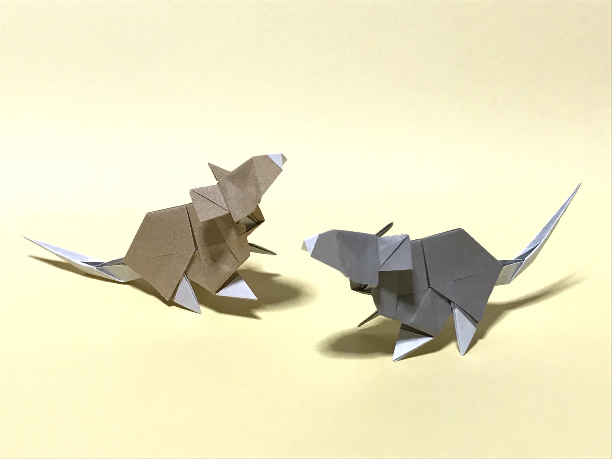 まつもとかずや 折り紙 折り紙作品 Origami 十二支 子年 ネズミ やっぱり哺乳類は難しい ちびおりシリーズ Chibiori Series Muridae T Co Cbn6lqbxtx Twitter