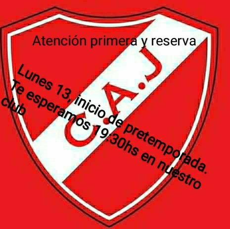 Comienzo de pretemporada de los planteles superiores, se convoca a los jugadores que pertenecen al club y a todos aquellos q se quieran sumar a participar de un nuevo año de Liga Esperancina!!!